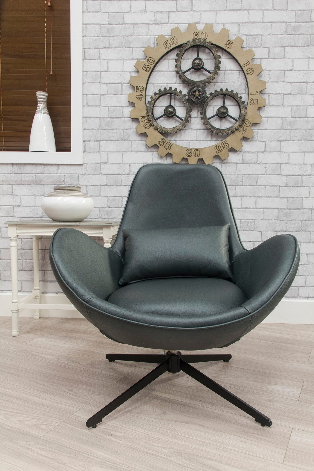 Swirl Swivel Chair - Green
