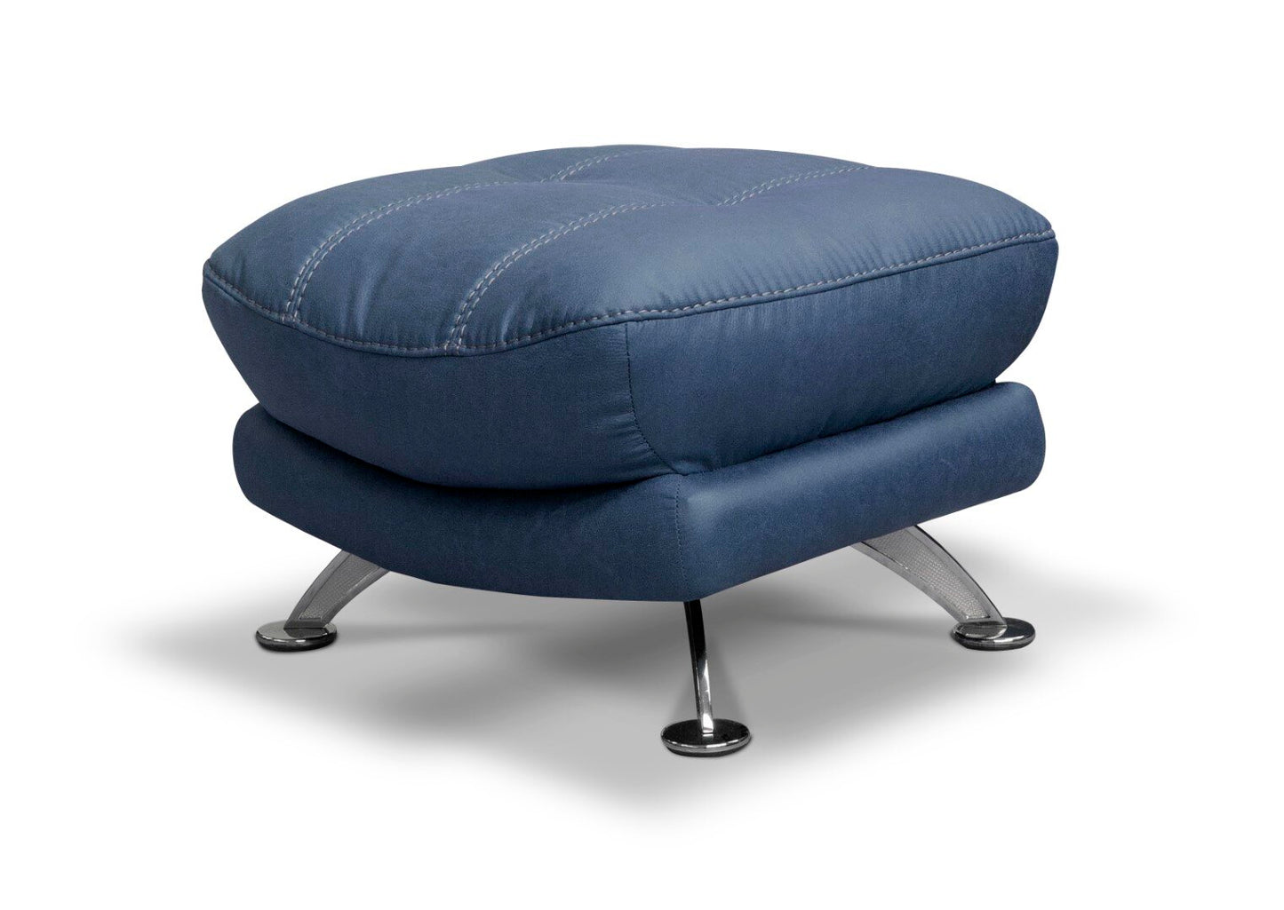 Axis Swivel Chair & Footstool Denim