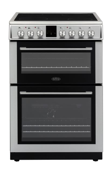 Belling BFSE62MFIX 60cm Freestanding Electric Cooker with Multifunction Double Oven – Stainless Steel