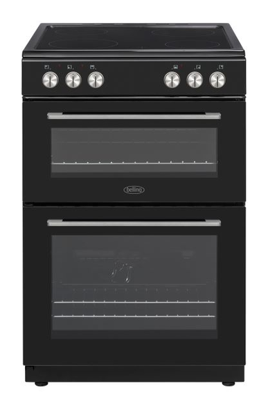 Belling BFSE61DOBK 60cm Freestanding Electric Cooker with Double Oven – Black