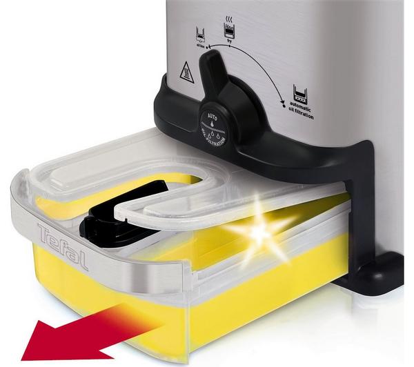 TEFAL Oleoclean Compact FR701640 Deep Fryer - Stainless Steel & Black