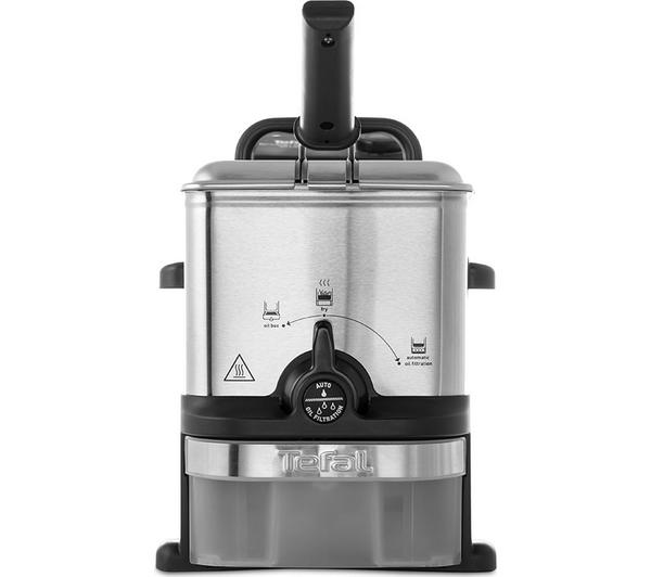TEFAL Oleoclean Compact FR701640 Deep Fryer - Stainless Steel & Black