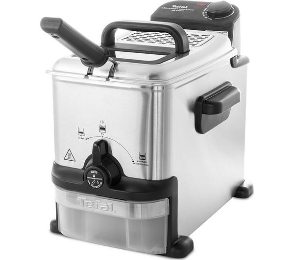 TEFAL Oleoclean Compact FR701640 Deep Fryer - Stainless Steel & Black