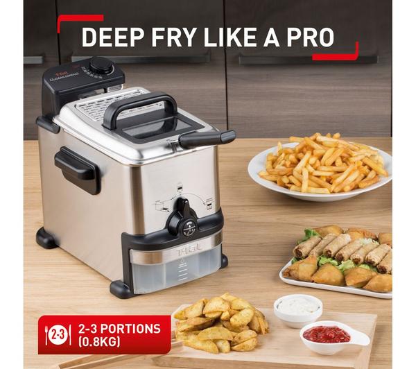 TEFAL Oleoclean Compact FR701640 Deep Fryer - Stainless Steel & Black