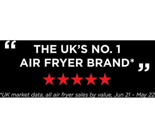 Ninja Foodi Dual Zone Air Fryer AF300UK – 7.6L, 6 Cooking Functions, Black