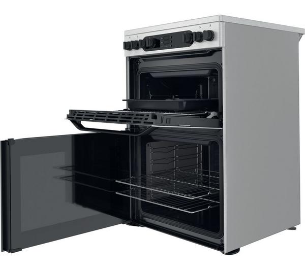 Hotpoint Multiflow HDM67V9DCX/UK – 60 cm Electric Ceramic Double Cooker – Stainless Steel, A‑Rated