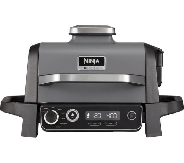 Ninja Woodfire Electric BBQ Grill & Smoker OG701UK – 3-in-1 Outdoor Grill, Smoker & Air Fryer