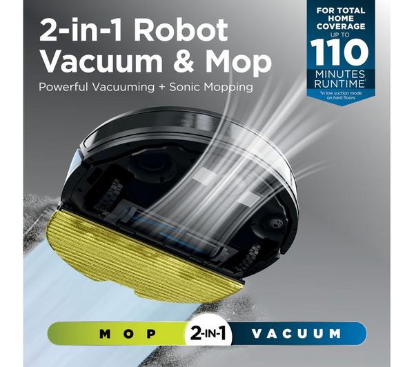 SHARK RV2620WDUK Matrix Plus 2-in-1 Robot Vacuum Cleaner - Black