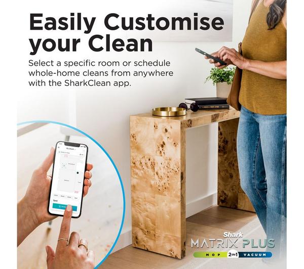 SHARK RV2620WDUK Matrix Plus 2-in-1 Robot Vacuum Cleaner - Black