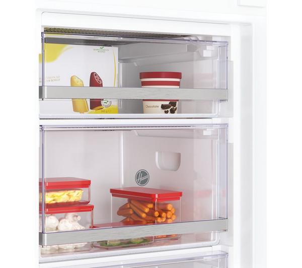 Hoover HOUS518EWK 204 L Integrated Upright Freezer – White, E Rated, Sliding Door Fixing Kit