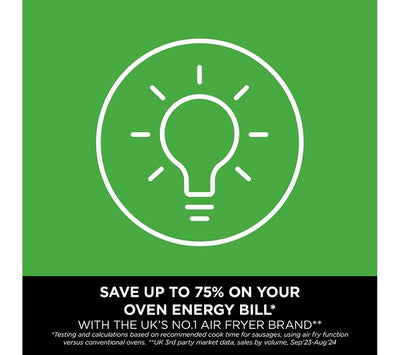 Ninja Foodi AF200UK 4-in-1 Dual Zone Air Fryer – 9.5L, 2400W, Black