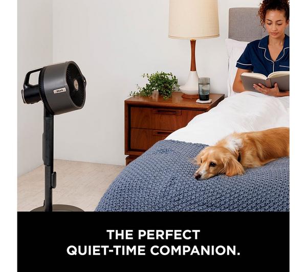 Shark FlexBreeze Pro Mist FA300UK – 11.8″ Hybrid Pedestal & Tabletop Fan with Misting, Corded/Cordless – Charcoal Grey