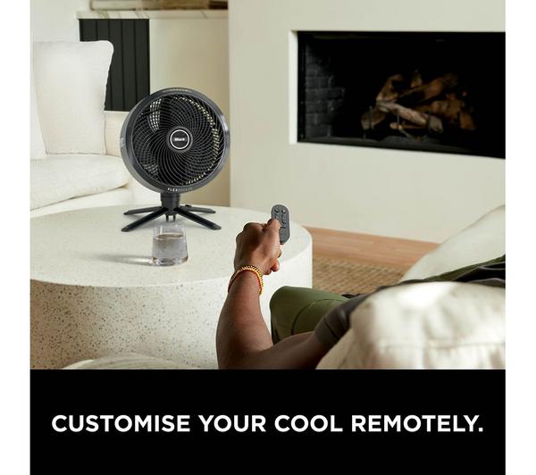 Shark FlexBreeze Pro Mist FA300UK – 11.8″ Hybrid Pedestal & Tabletop Fan with Misting, Corded/Cordless – Charcoal Grey