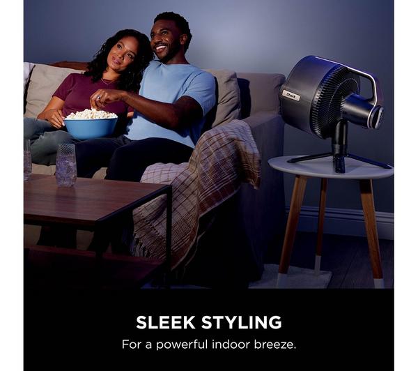 Shark FlexBreeze Pro Mist FA300UK – 11.8″ Hybrid Pedestal & Tabletop Fan with Misting, Corded/Cordless – Charcoal Grey