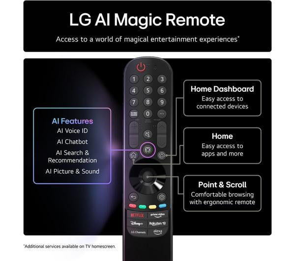 LG 65" NANO80 4K NanoCell AI HDR Smart TV (2025 Model) – 65NANO80A6B