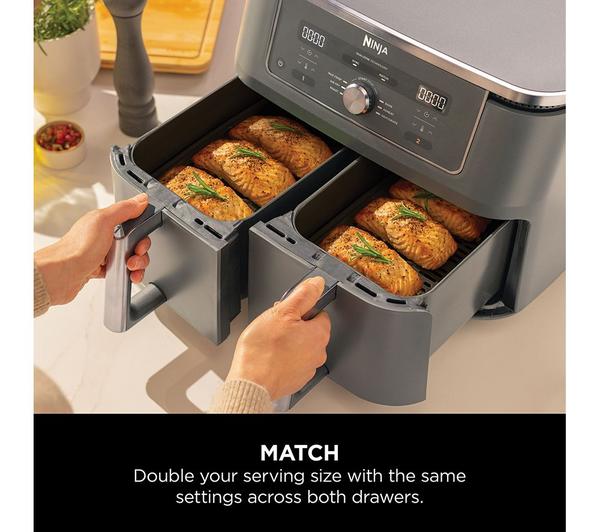 Ninja MAX 9.5L Dual Zone Air Fryer – 6-in-1 Cooking, Model DZ400UK