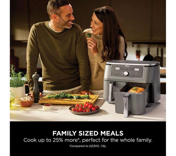 Ninja MAX 9.5L Dual Zone Air Fryer – 6-in-1 Cooking, Model DZ400UK