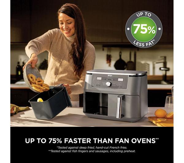Ninja MAX 9.5L Dual Zone Air Fryer – 6-in-1 Cooking, Model DZ400UK