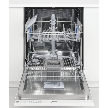 Indesit Full Size Integrated Dishwasher (28Min Quick Wash 1/2 Load) - DIE2B19UK