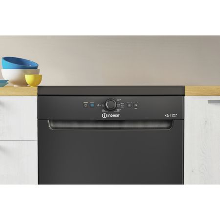 Indesit DFE1B19BUK 13 Place Freestanding Dishwasher - Black