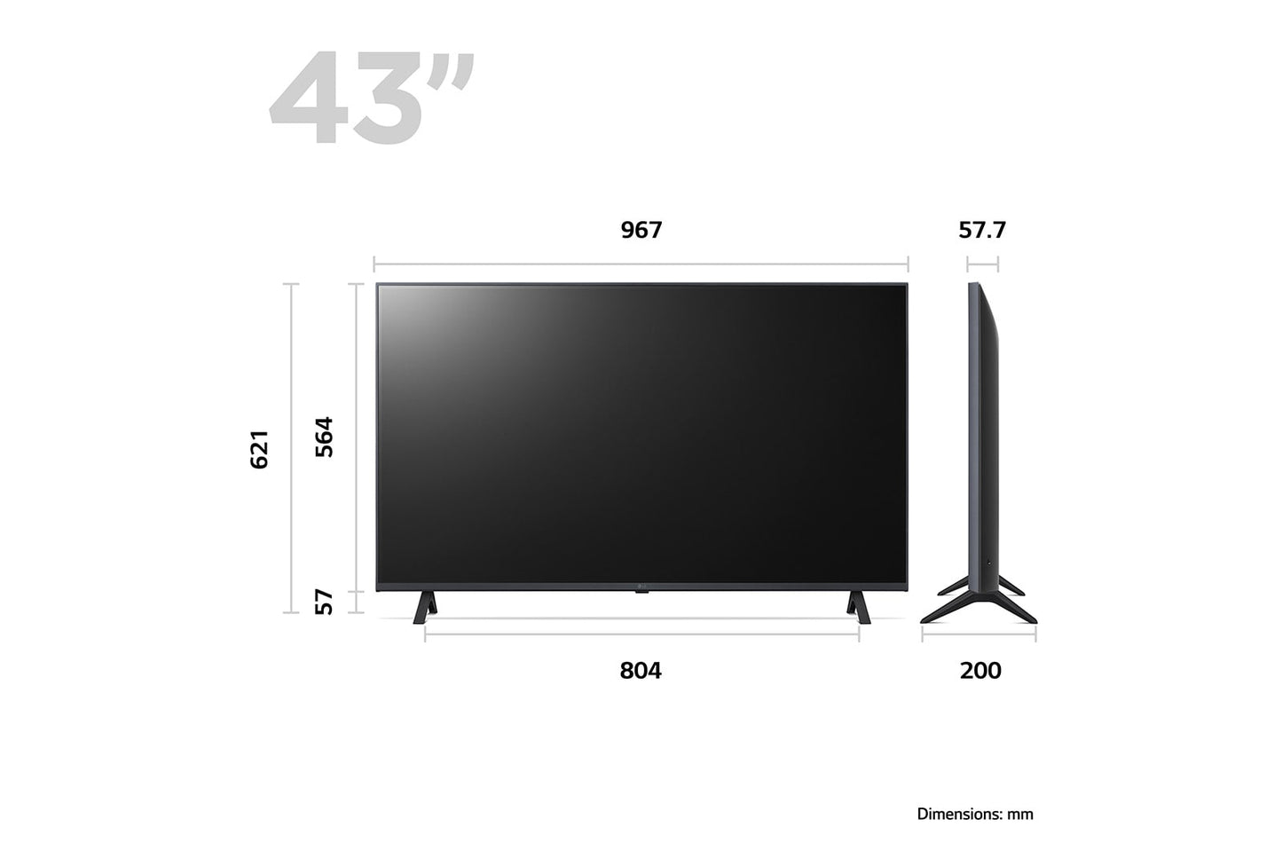 LG UR78 43" 4K Ultra HD Smart TV - 43UR78006LK