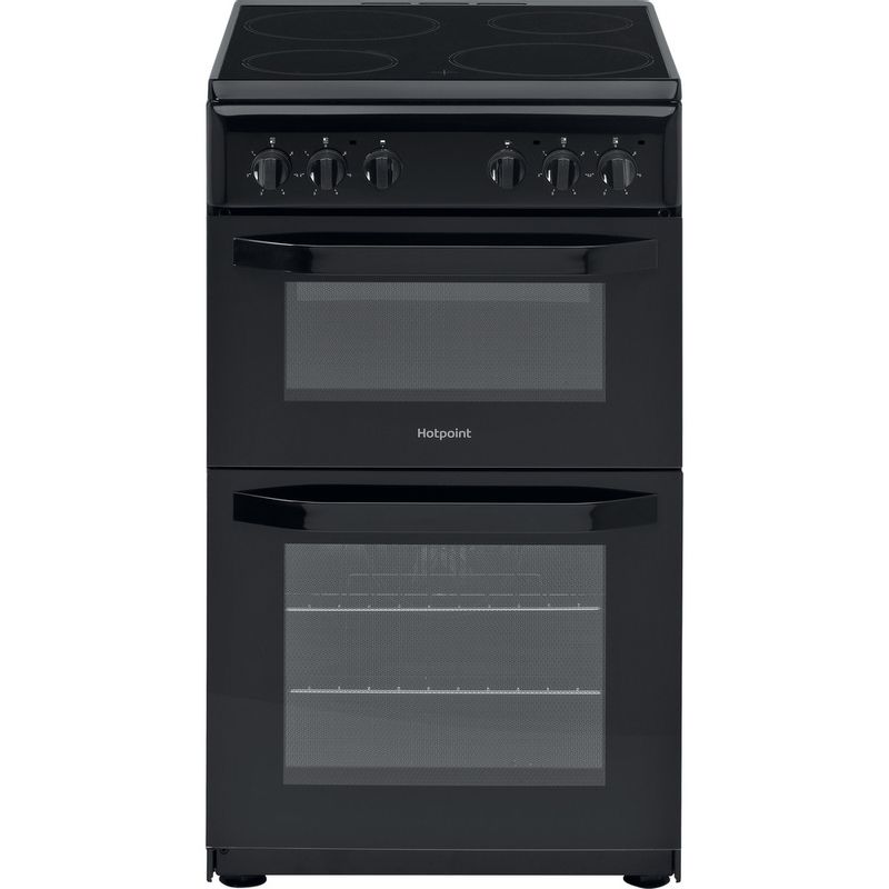 Hotpoint 50cm Electric Ceramic Cooker - Black - HD5V92KCB