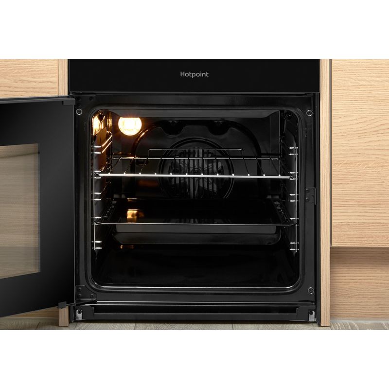 Hotpoint 50cm Electric Ceramic Cooker - Black - HD5V92KCB