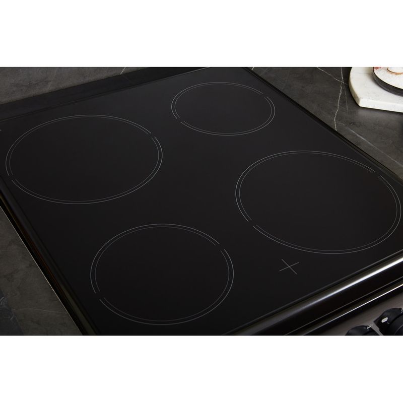 Hotpoint 50cm Electric Ceramic Cooker - Black - HD5V92KCB