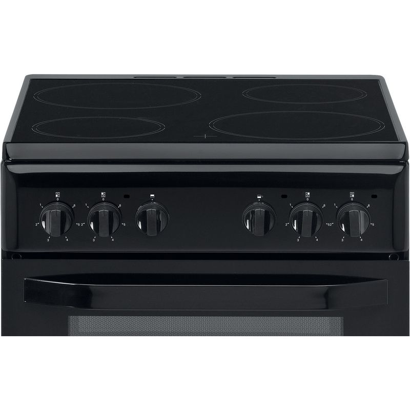 Hotpoint 50cm Electric Ceramic Cooker - Black - HD5V92KCB