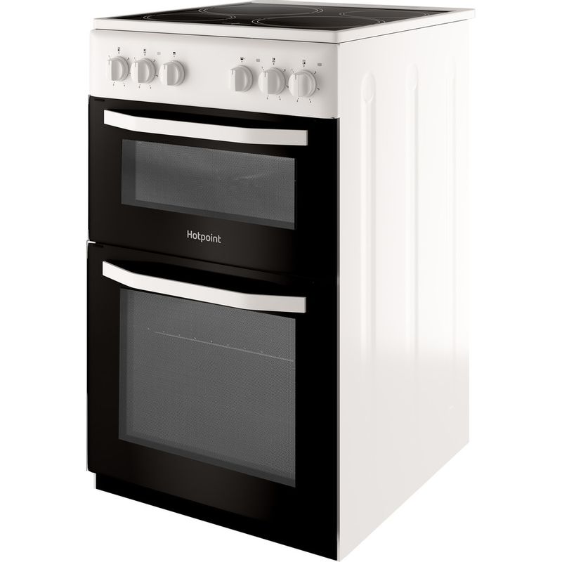 Hotpoint HD5V92KCW 50 cm Electric Ceramic Cooker - White