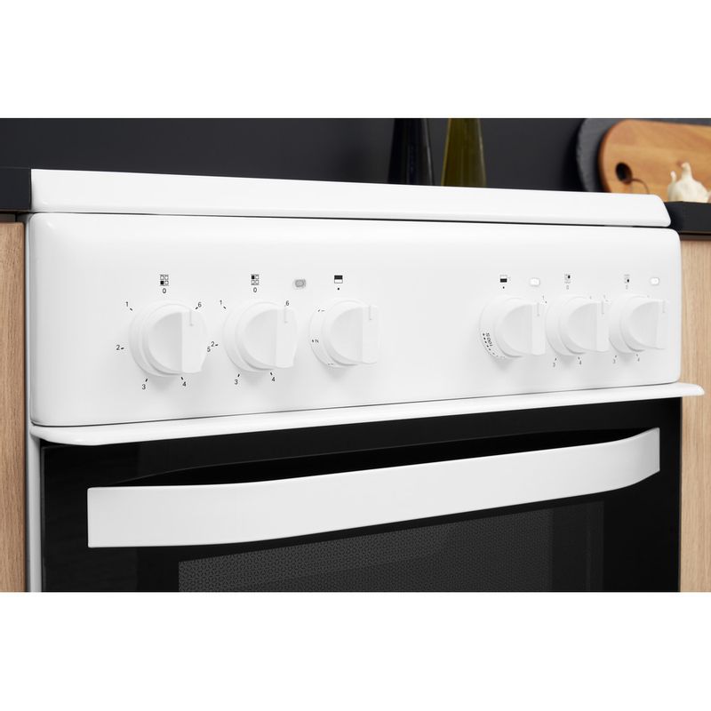 Hotpoint HD5V92KCW 50 cm Electric Ceramic Cooker - White