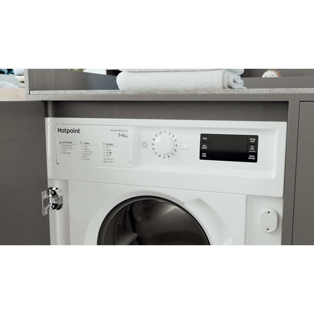 Hotpoint BIWDHG7148UKN 7kg Wash 5kg Dry 1400rpm Integrated Washer Dryer