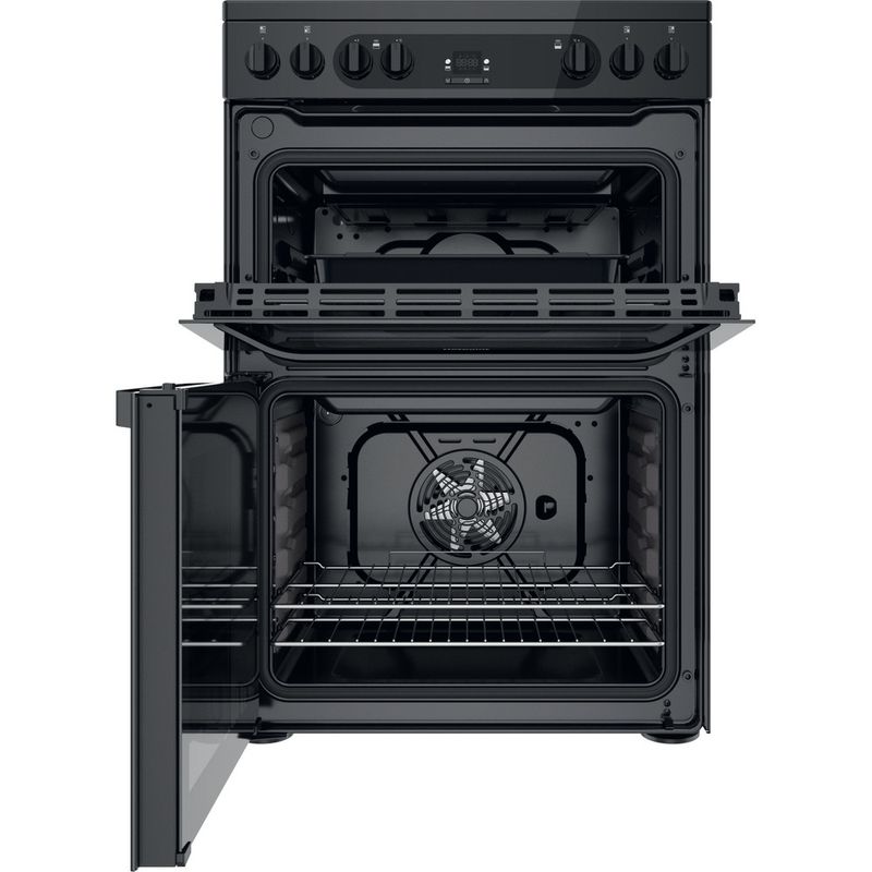 Hotpoint HDM67V92HCB 60cm Electric Ceramic Cooker - Black