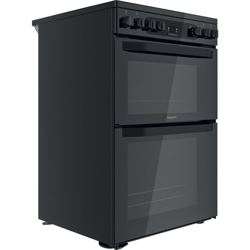 Hotpoint HDM67V92HCB 60cm Electric Ceramic Cooker - Black