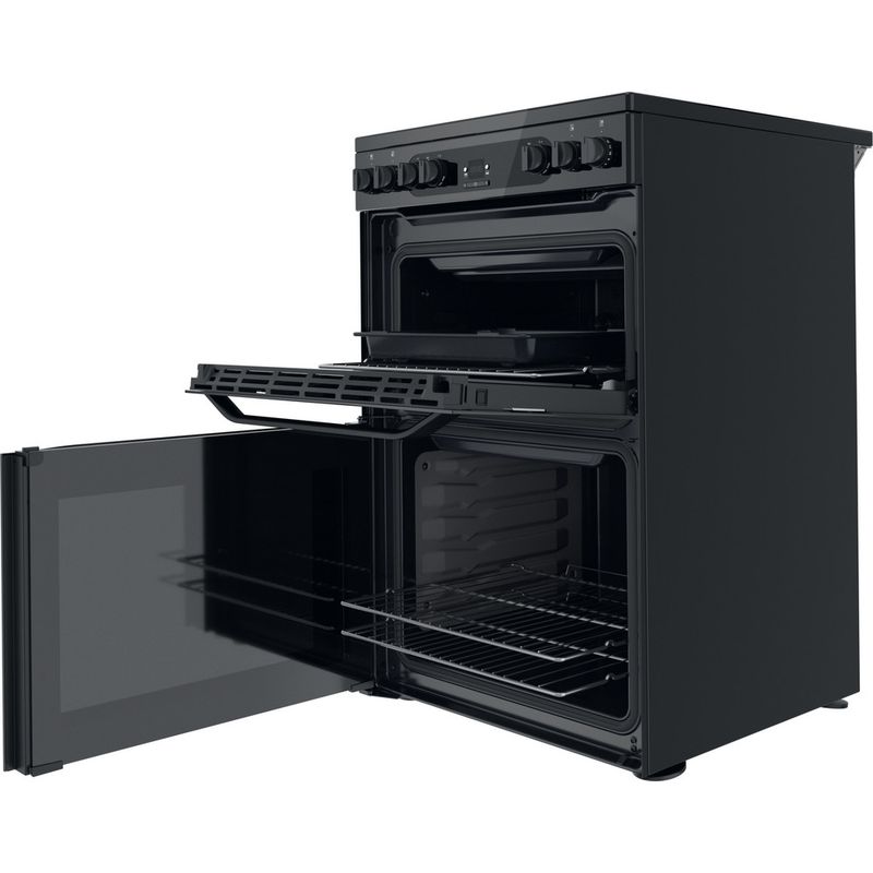 Hotpoint HDM67V92HCB 60cm Electric Ceramic Cooker - Black