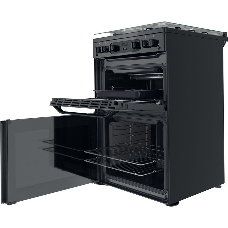Hotpoint Double Cooker - Black - HDM67G0CCBUK