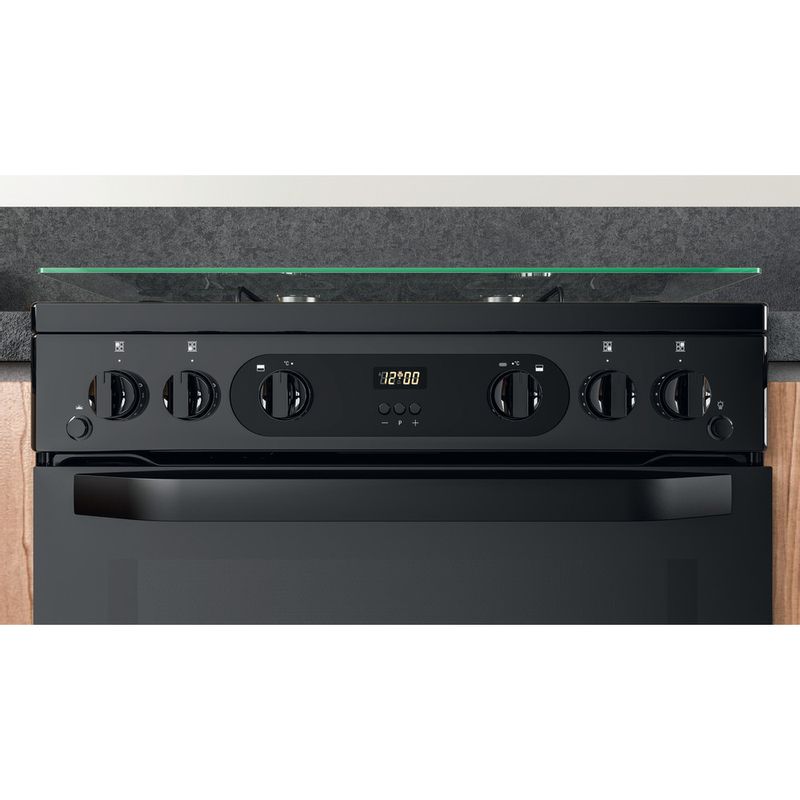 Hotpoint Double Cooker - Black - HDM67G0CCBUK