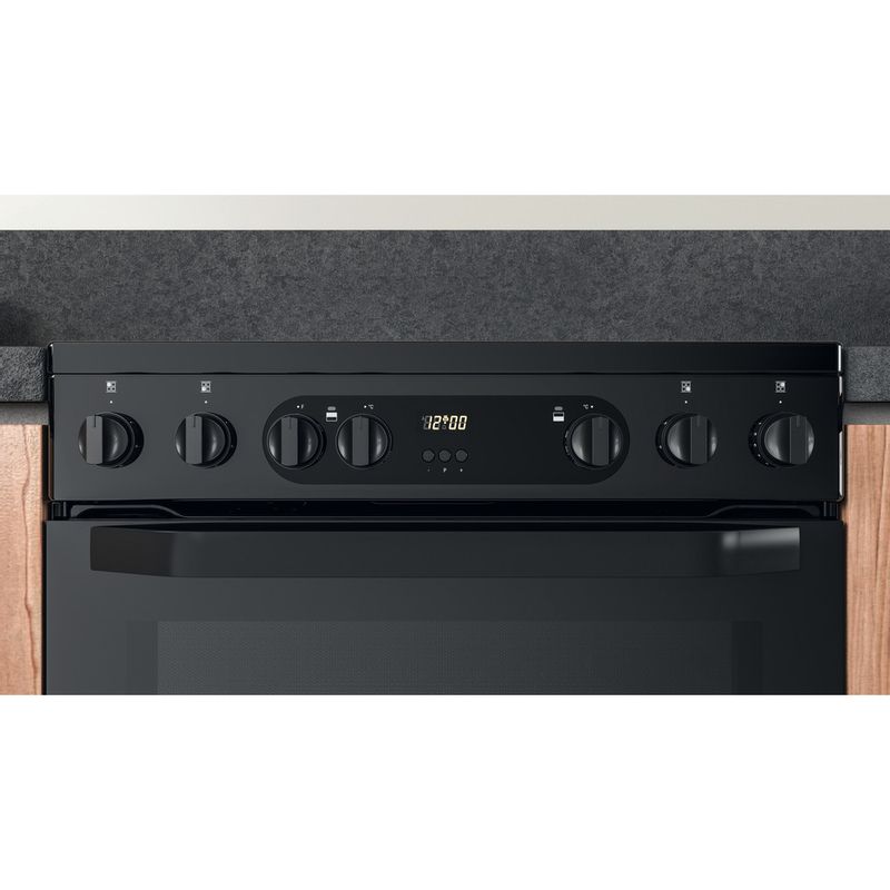 Hotpoint HDM67V9CMB/UK Electric Cooker with Ceramic Hob - Black - A/A Rated