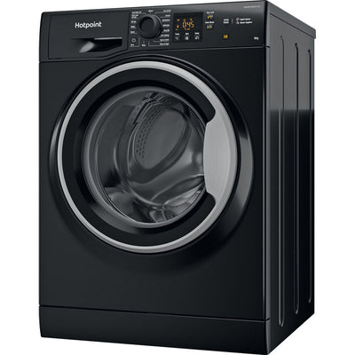 Hotpoint NSWM864CBSUKN Freestanding 8kg 1600rpm Anti Stain Washing Machine in Black