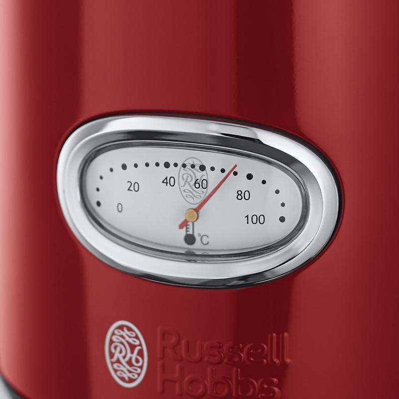 Russell Hobbs Retro 1.7L 2400W Kettle Red - 21670