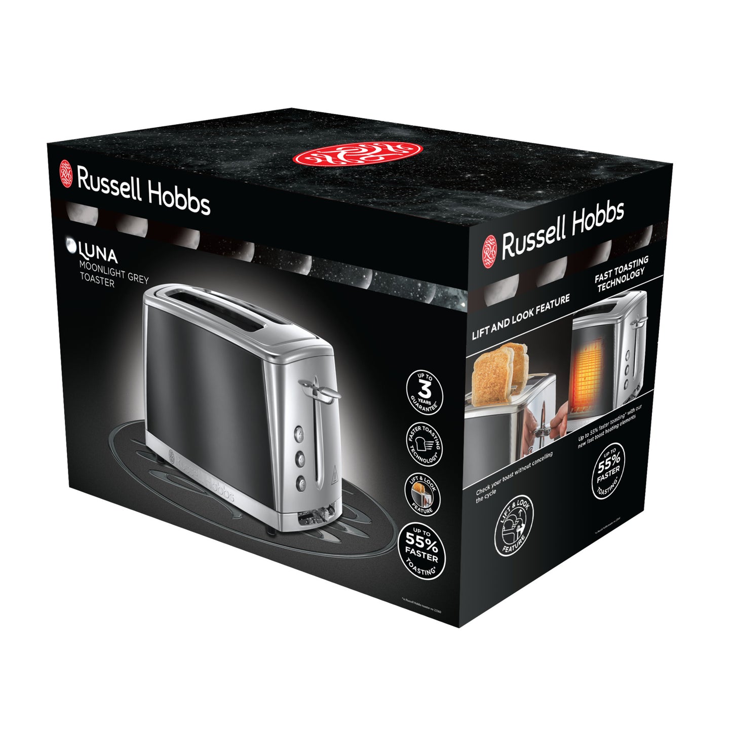 Russell Hobbs Luna Toaster 2 Slice 1500w