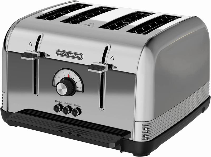 Venture retro 4 slice toaster Polished