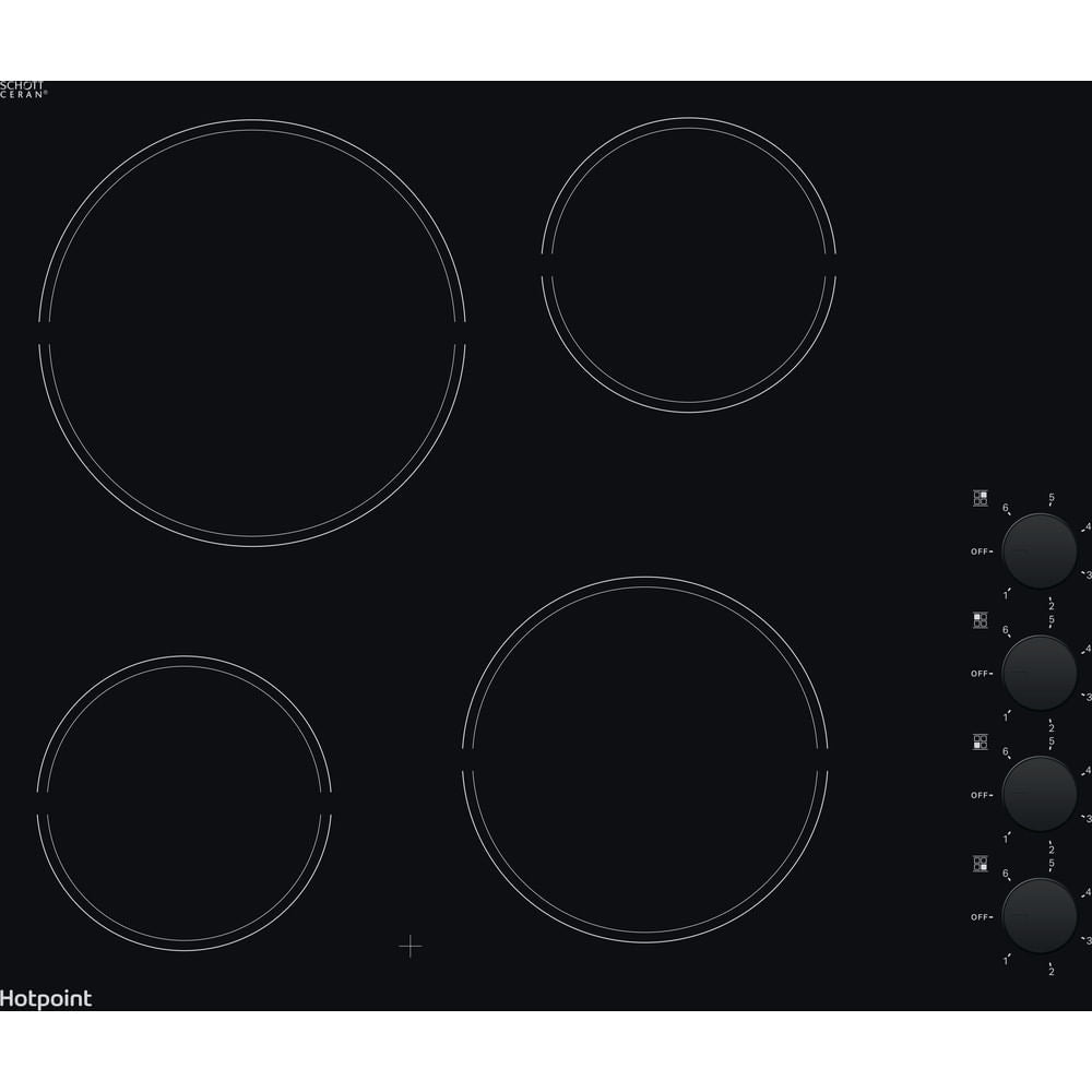 Hotpoint HR620RH 58cm Ceramic Hob - Black