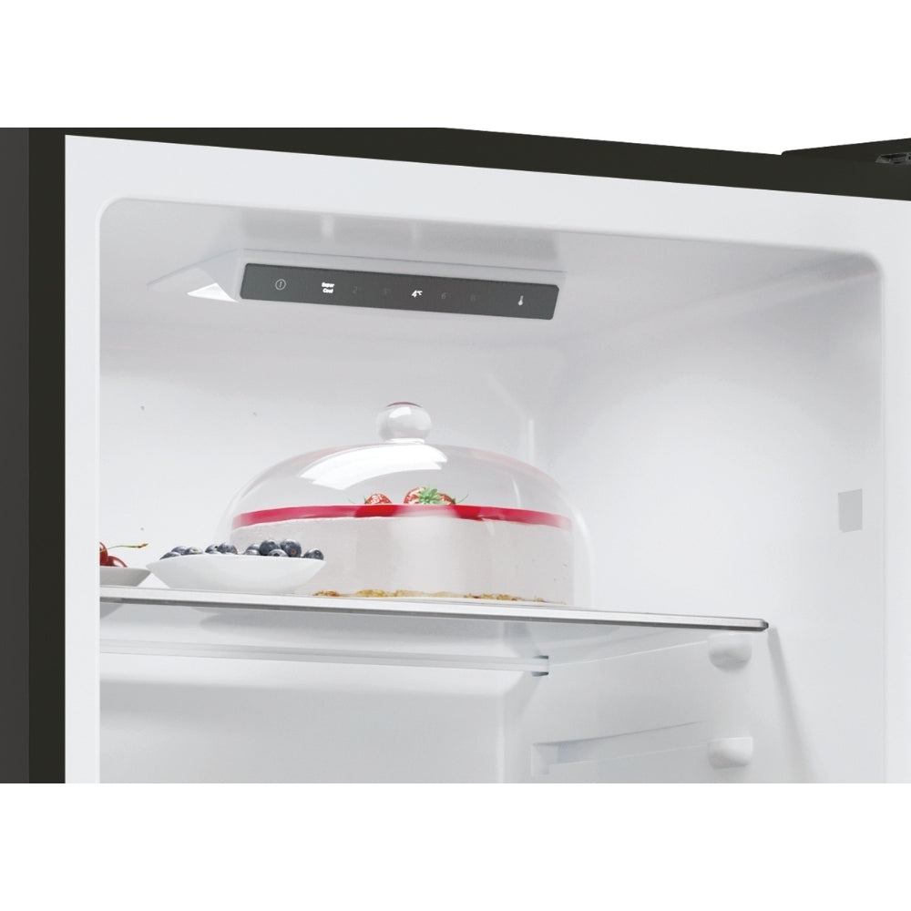 Hoover 252L 50/50 Low Frost Fridge Freezer – Black, 176cm, Super Cool, E Energy Rated