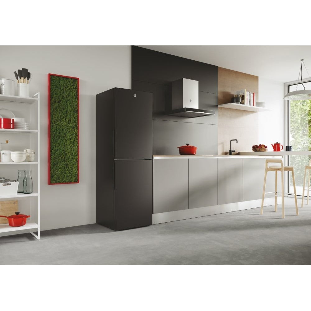 Hoover HVT3CLECKIHB-1 Low Frost Fridge Freezer – 50/50 Split, 252L Capacity, Black, Energy Class E