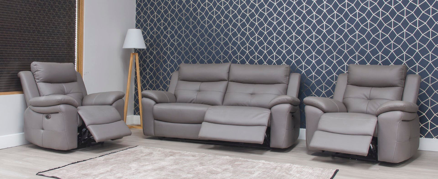 Lugano Fabric Sofa - Storm Grey