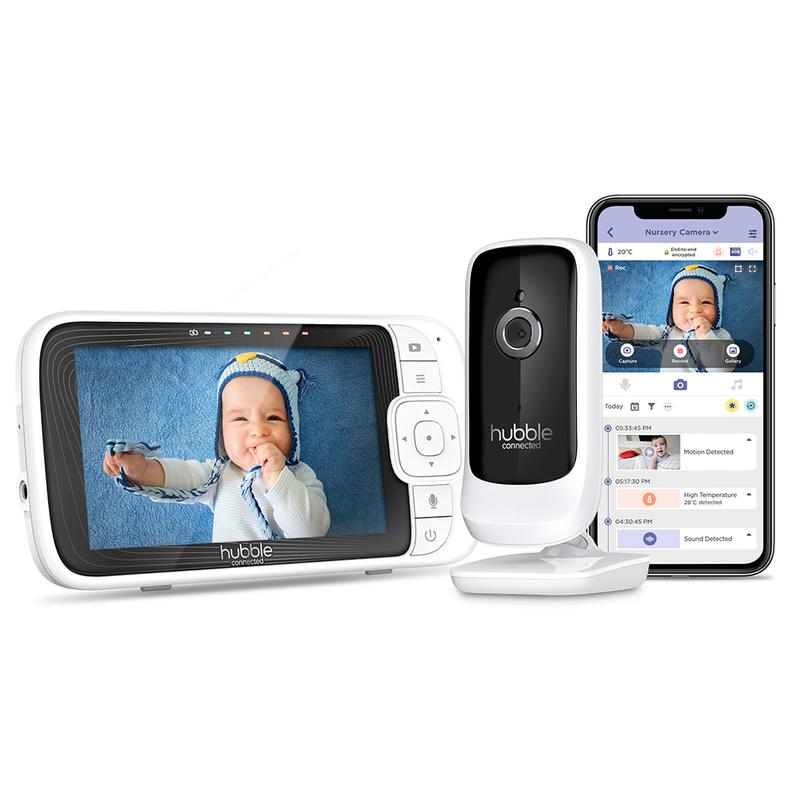 Hubble 5 Nursery Pal Link Pre Baby Monitor White