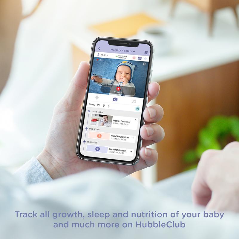 Hubble 5 Nursery Pal Link Pre Baby Monitor White