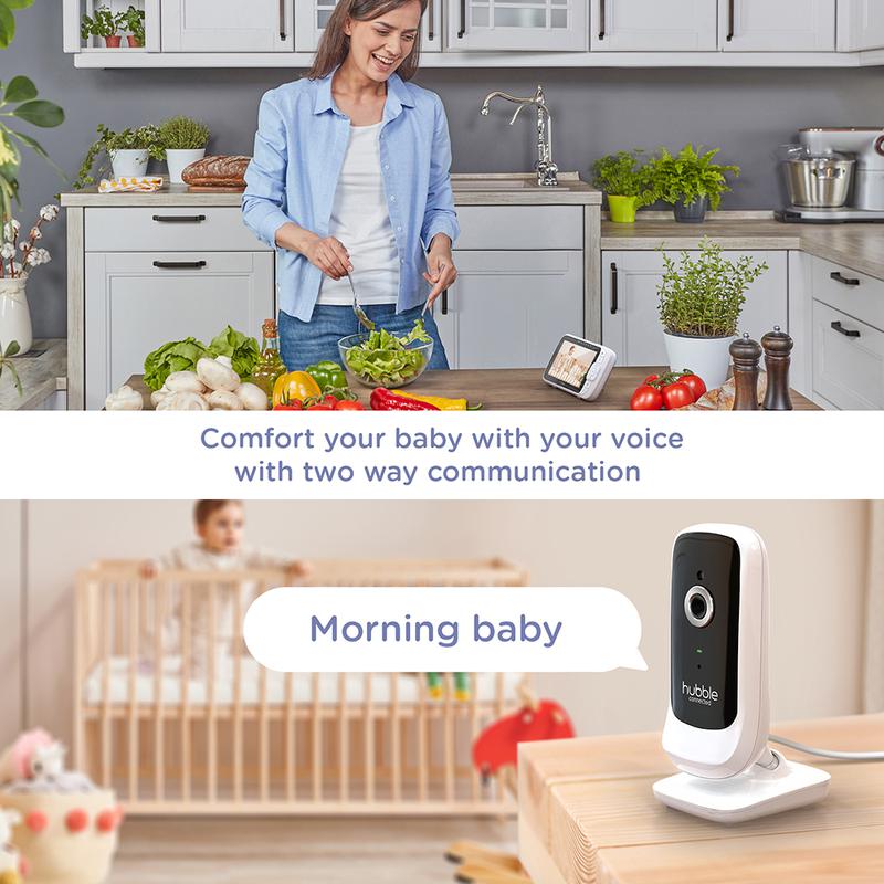Hubble 5 Nursery Pal Link Pre Baby Monitor White