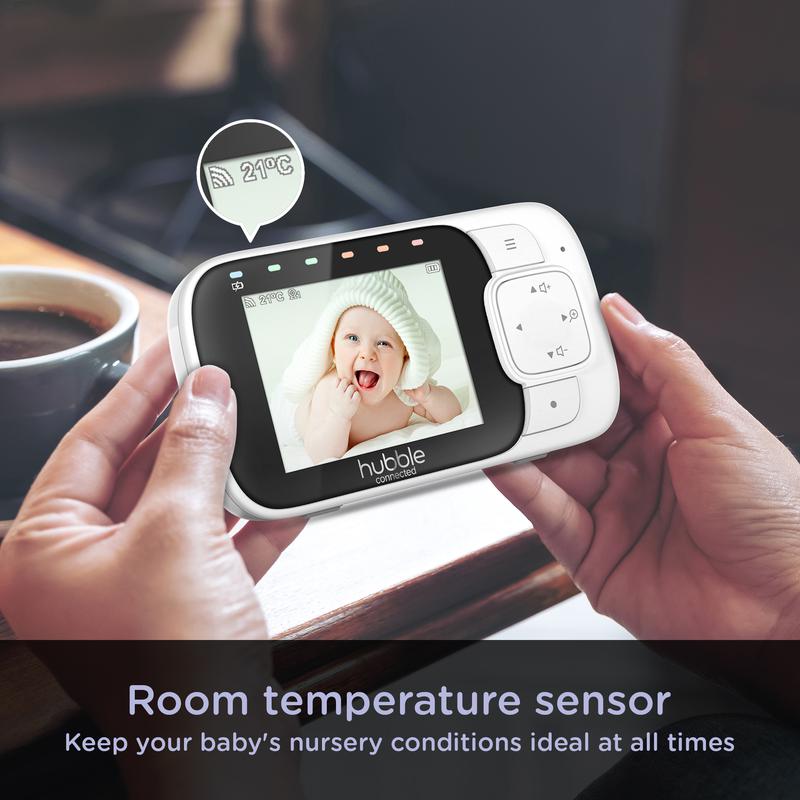 Nursery View Glow 2.8 Video Baby Monitor White